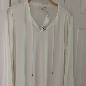 Calvin Klein Ling Sleeve Brand New Blouse- Size XL